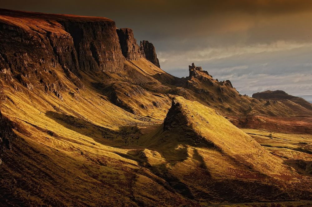 The Isle of Skye landscape in the Scottish Highlands